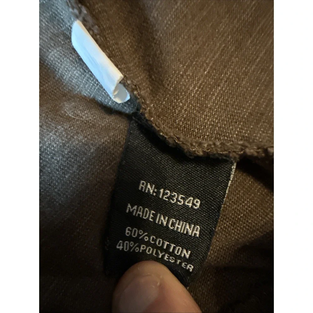 Rusty Brown Zip Sweatshirt Hoodie Men's Medium Without‎ Ear Buds